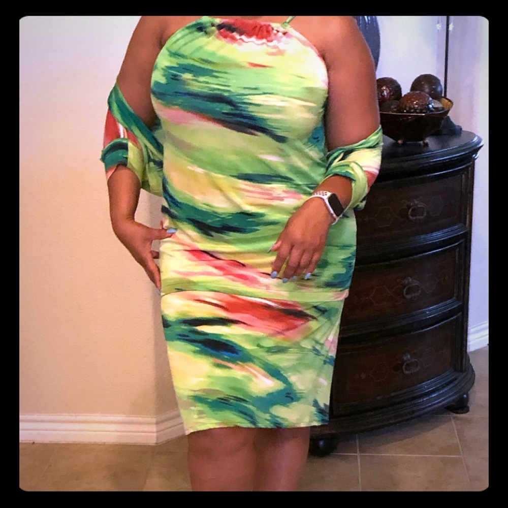 Three-piece tie-dyed starts at